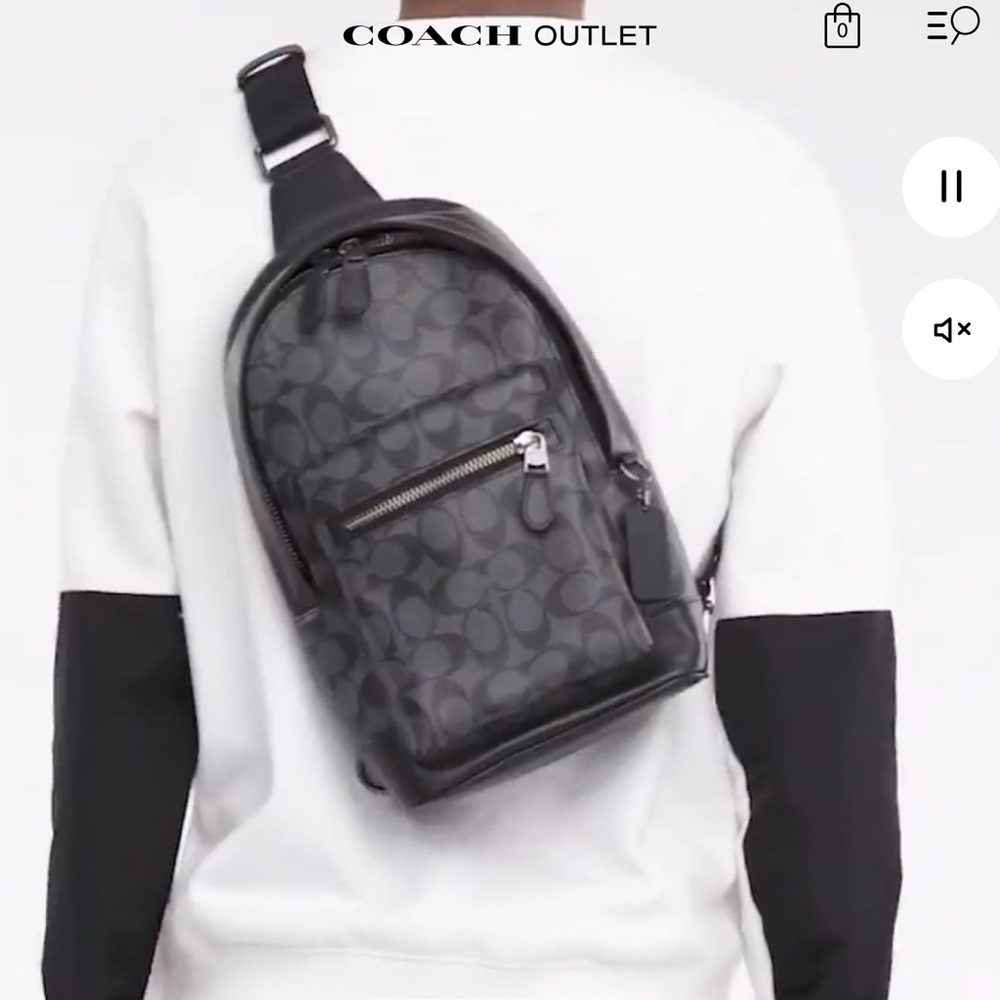 Coach west pack monogram cross body bag - Picture 4 of 4